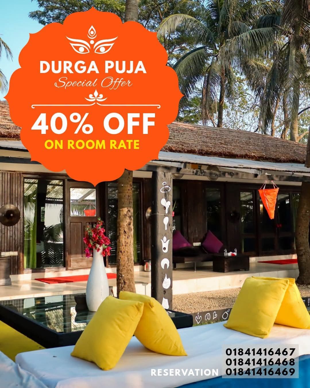 🪔✨ Celebrate Durga Puja by the Sea!