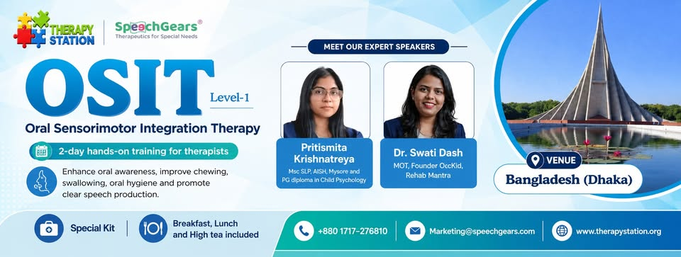 Certificate course on Oral Sensory Integration Therapy